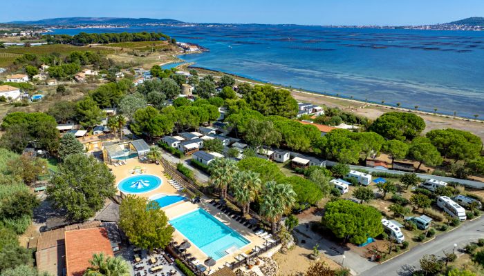 camping meze bord de l'étang de thau