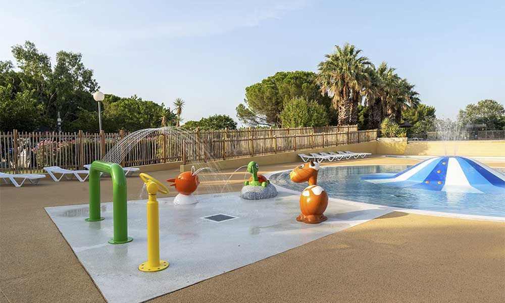 camping Beau Rivage Ciela Village Mèze bord de l'étang de Thau espace aquatique