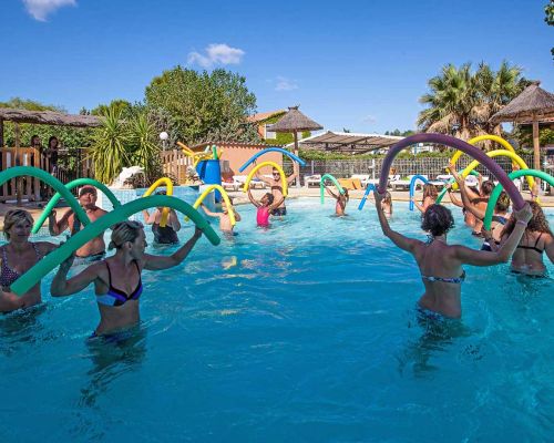 camping Beau Rivage Ciela Village Mèze bord de l'étang de Thau aquagym